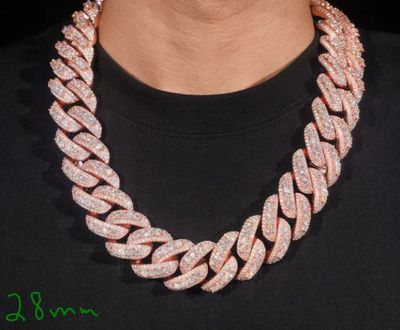 Cuban Chains Three Row Setting