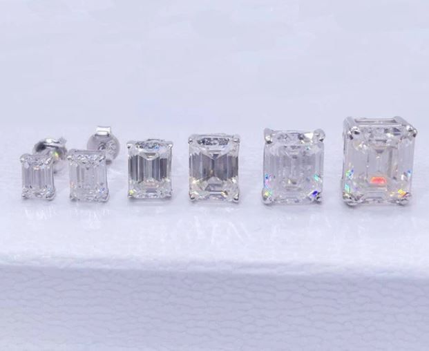 Emerald Cut Earring