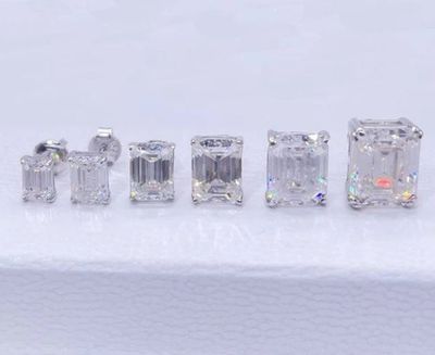 Emerald Cut Earring