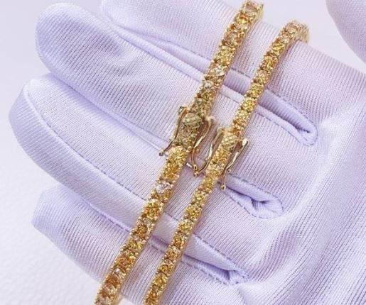 Full Gold Tennis Bracelet