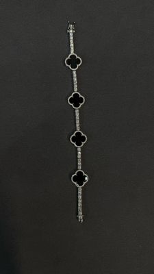 Moissanite Clover Bracelet #002