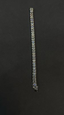 Moissanite Emerald Cut Bracelet #005