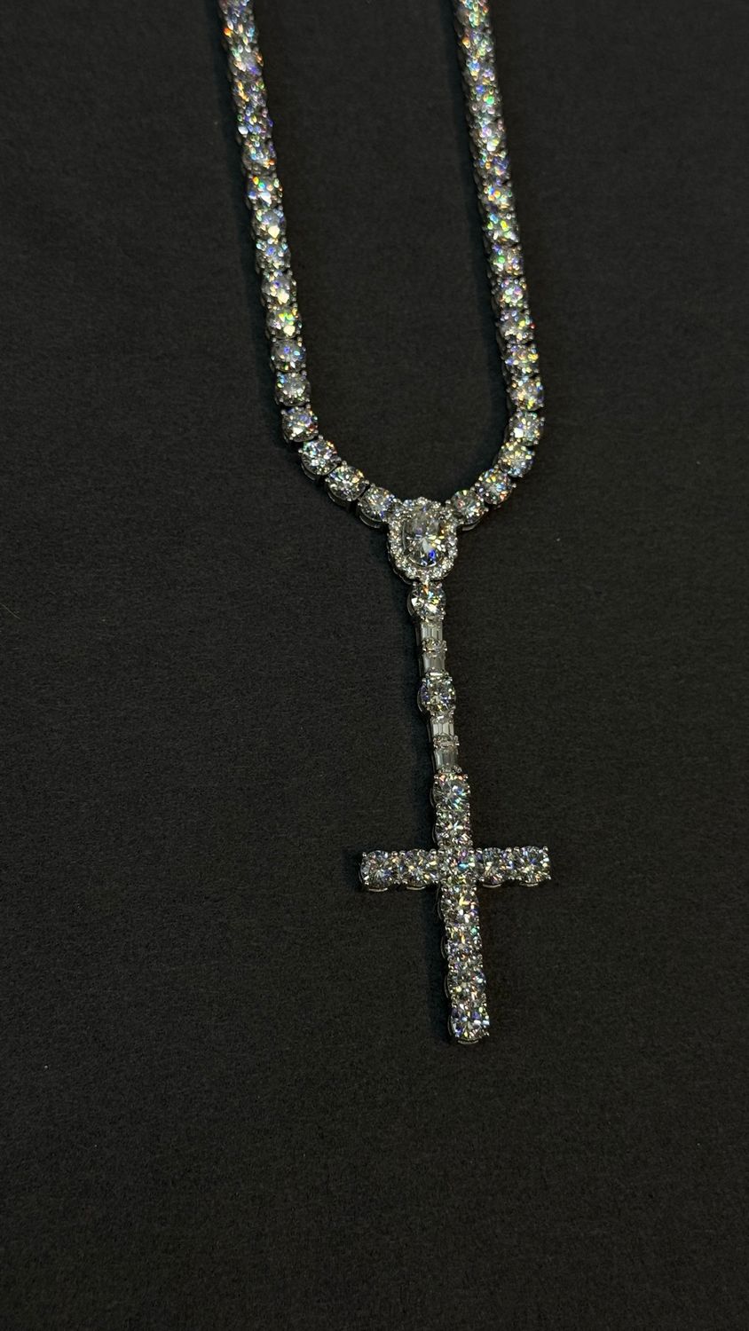 Moissanite Rosary Chain