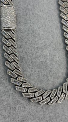 Moissanite Baguette Chain 18MM