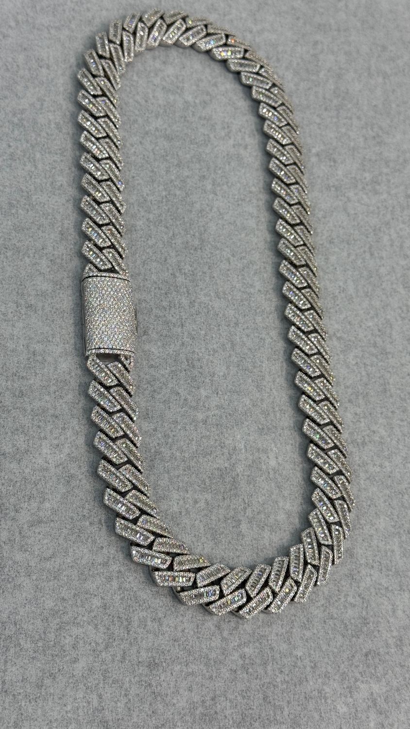 Moissanite Chain 18MM 22IN