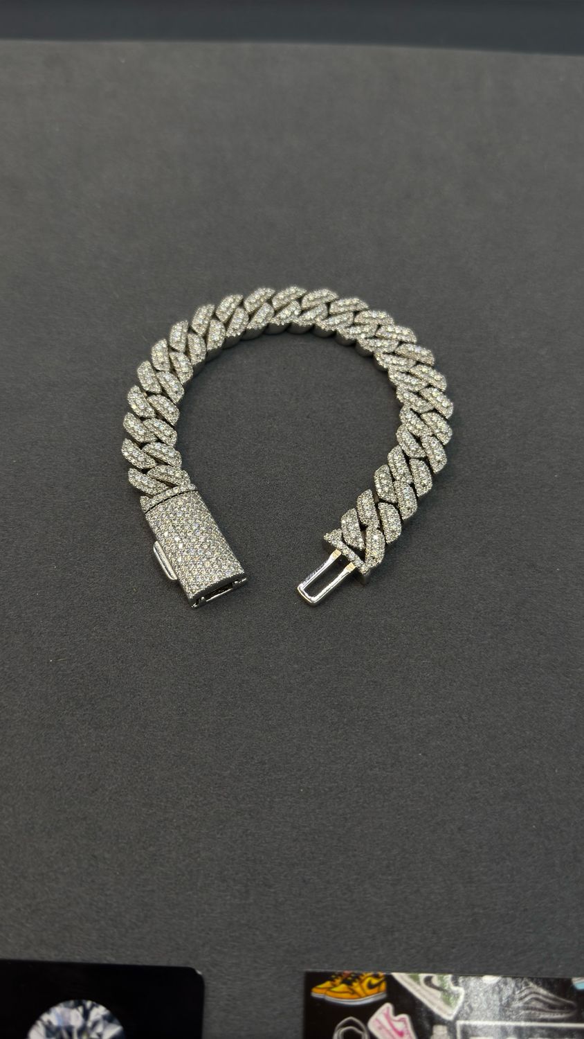 Moissanite Eliantte Setting Bracelet 13MM