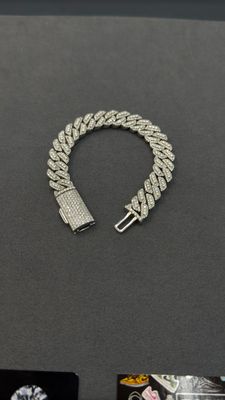 Moissanite Eliantte Setting Bracelet 13MM