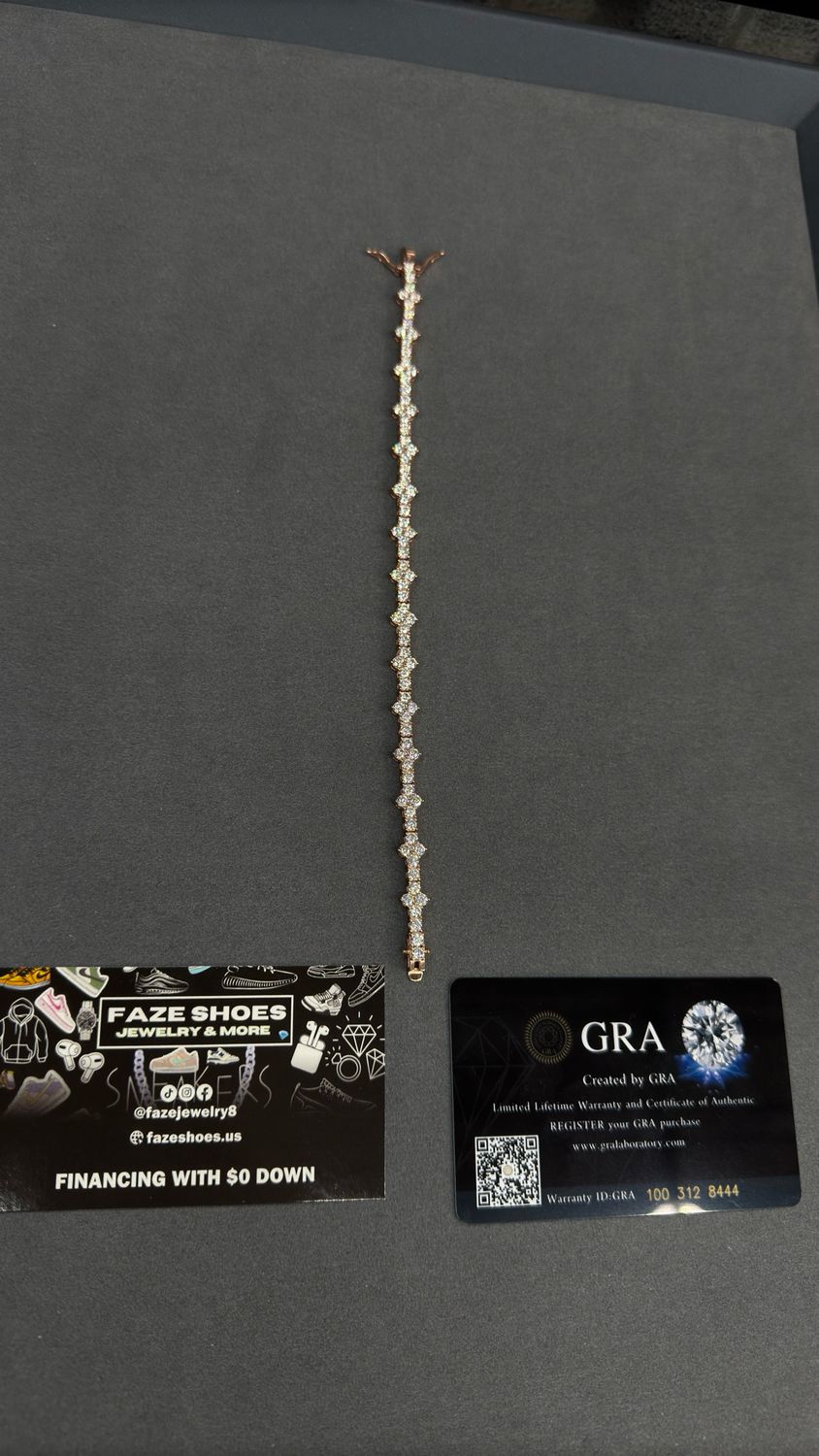 Moissanite Cluster Tennis Bracelet