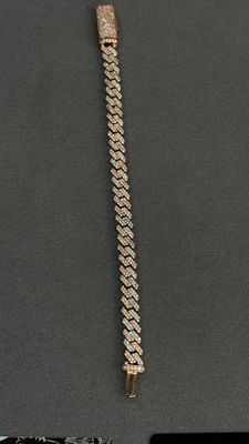 Moissanite Cuban Bracelet 8MM