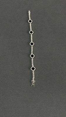 Moissanite Small Cross Color Bracelet