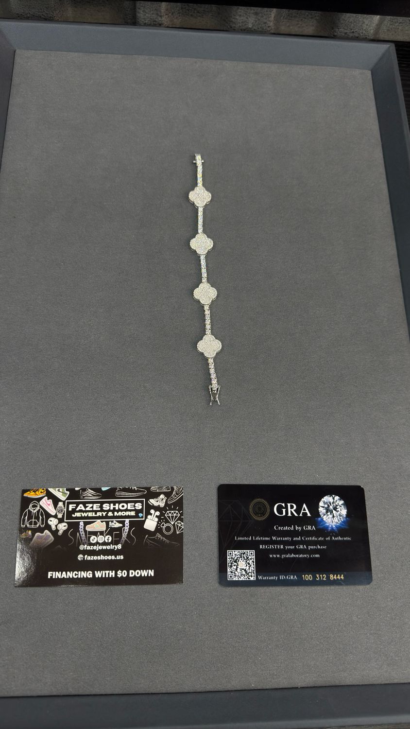 Moissanite Cross Color Bracelet