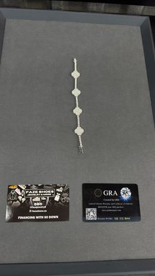 Moissanite Cross Color Bracelet Moissanite Cross Color Bracelet