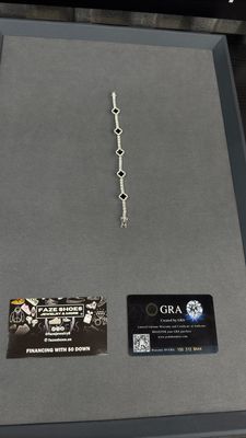 Moissanite Small Cross Color Bracelet