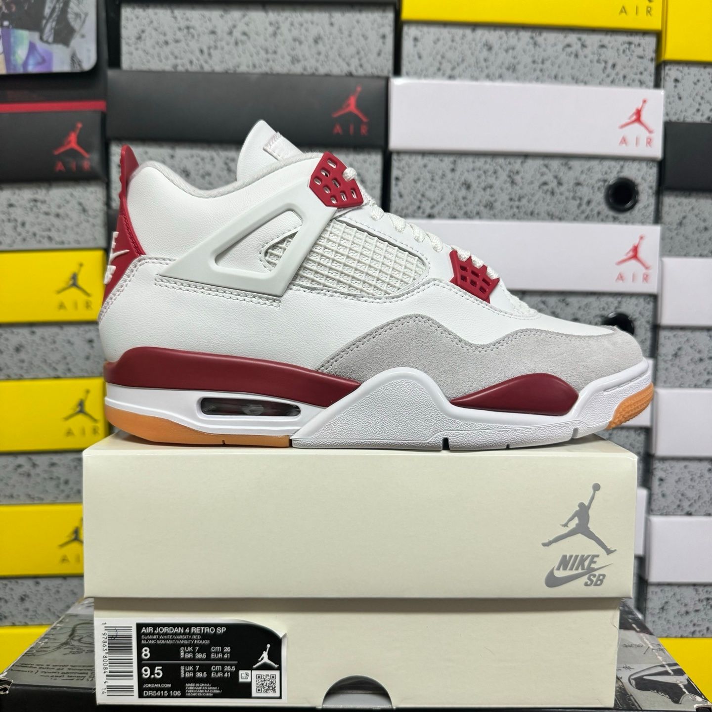 AJ4 Varsity Red