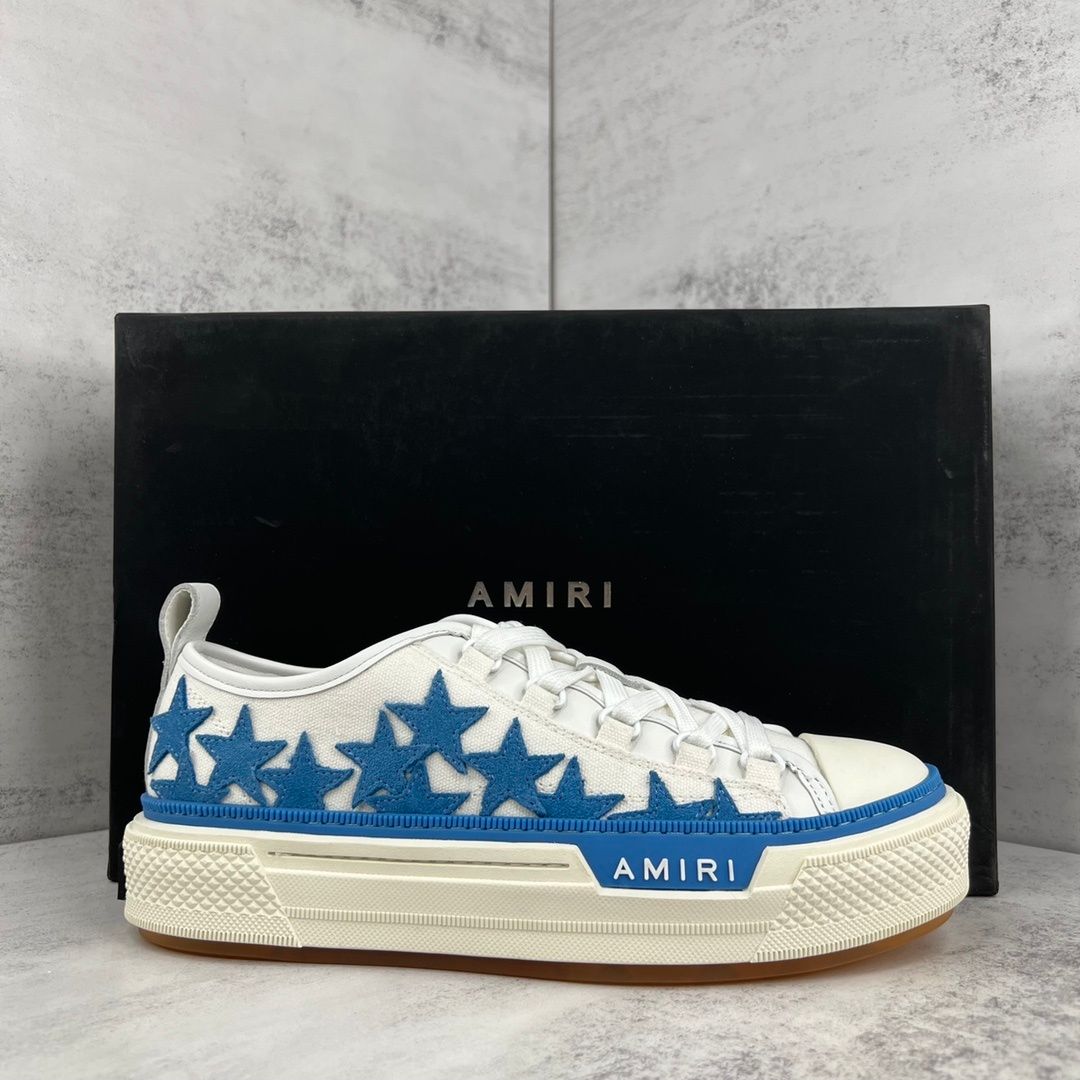 AM Low Top White Blue W