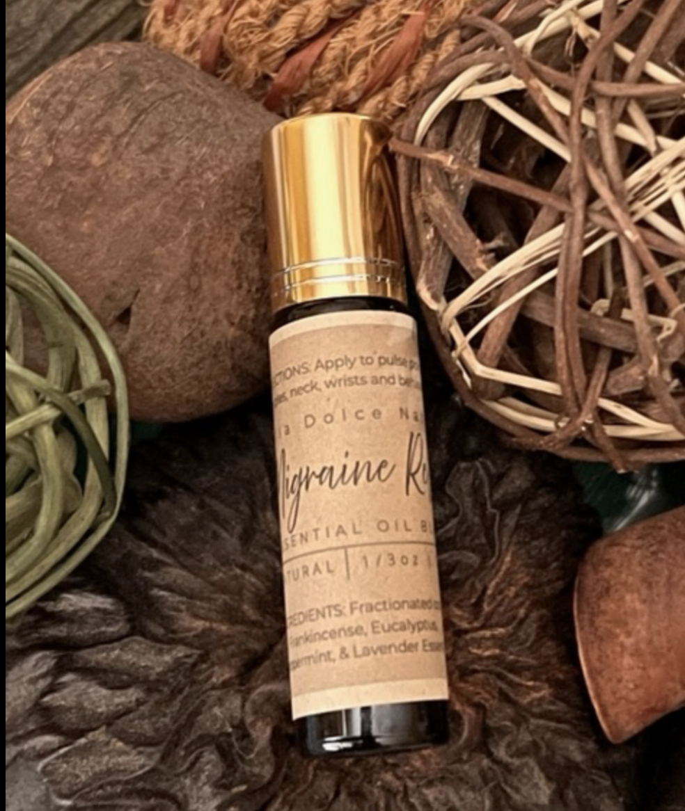 Migraine Relief 100% Natural Essential Oil Blend