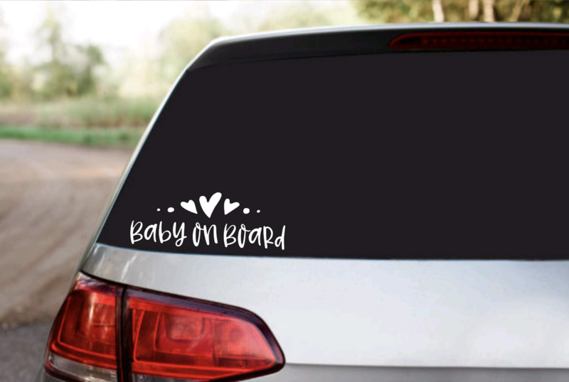 &quot;On Board&quot; Car Decals - Many To Choose From, STYLE: Baby On Board