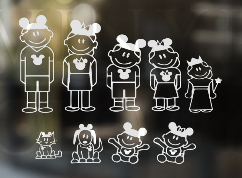 Mouse Ears - Stick Family Car Decal