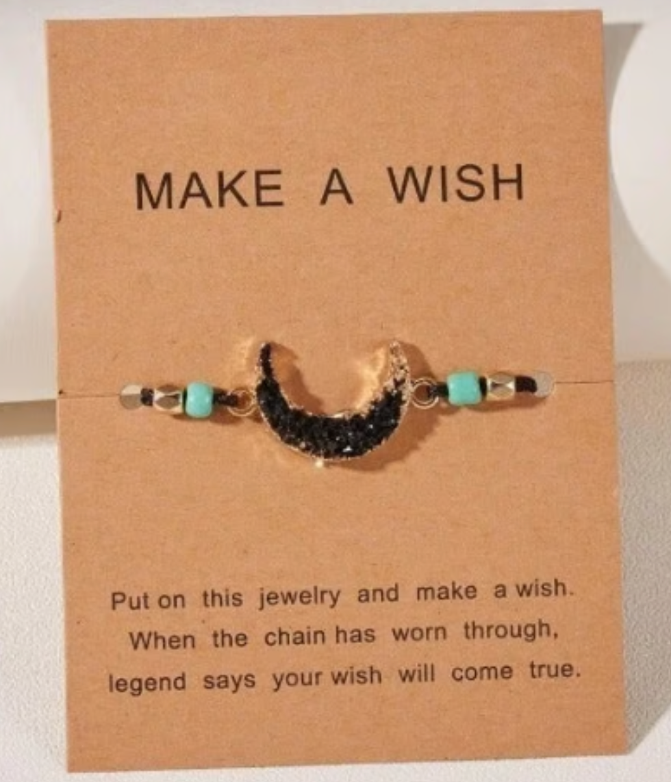 Black Moon Make A Wish Bracelet
