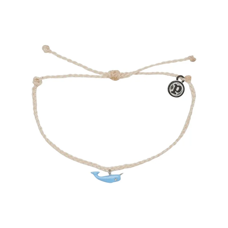 Pura Vida Narwhal Silver Bracelet