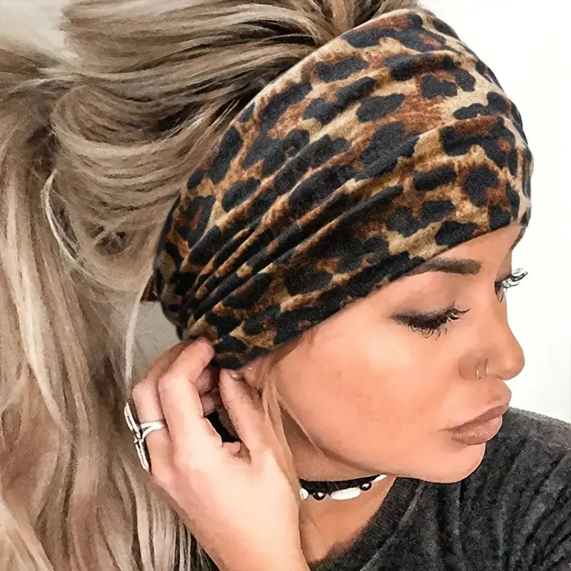 Cheetah Print Wide Headband