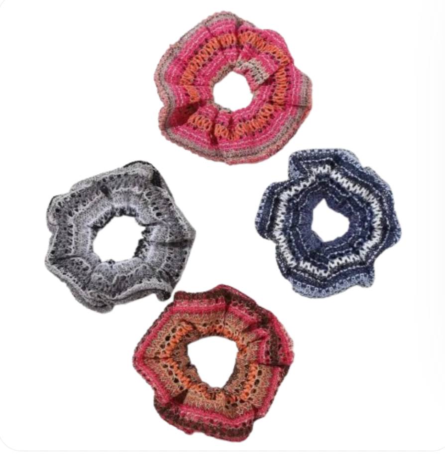 Boho Soft Knitted Hair Scrunchie