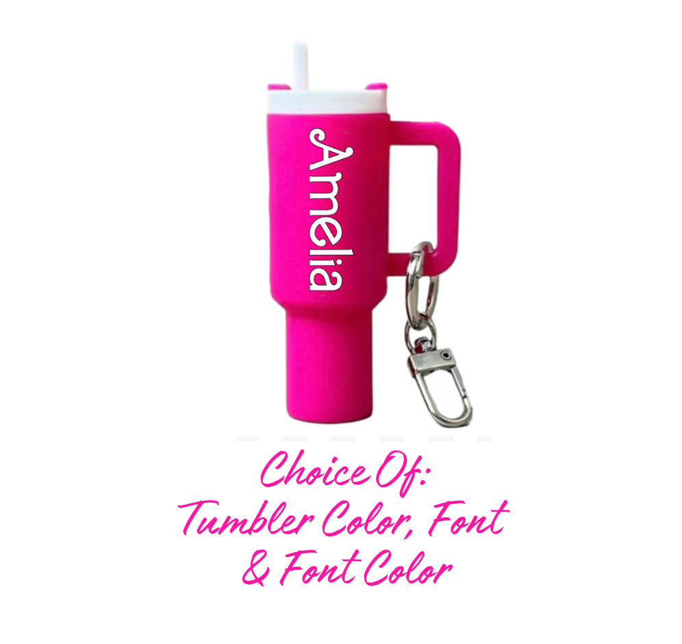 Custom Tumbler Chapstick Holder Keychain