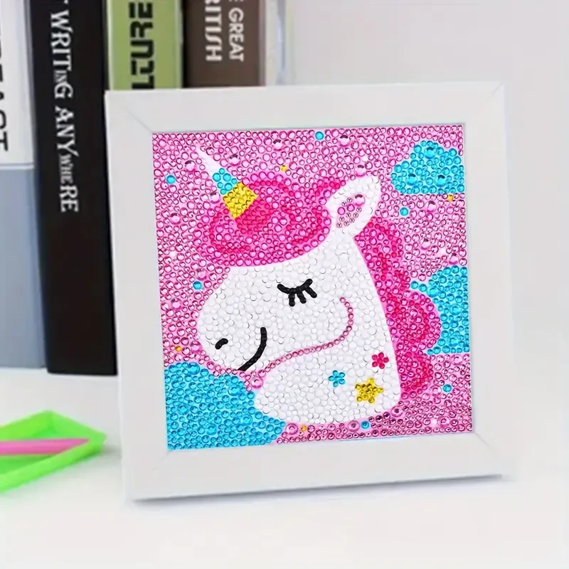 Pink Unicorn 5D Diamond Art Painting Kit