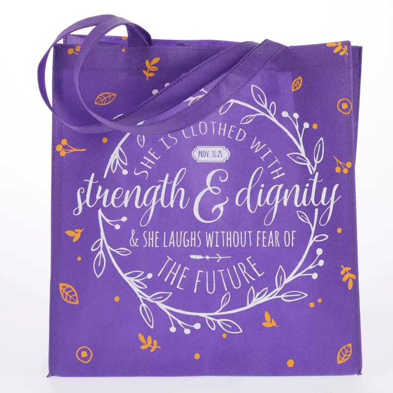 Strength &amp; Dignity Large Reusable Shopping Tote
