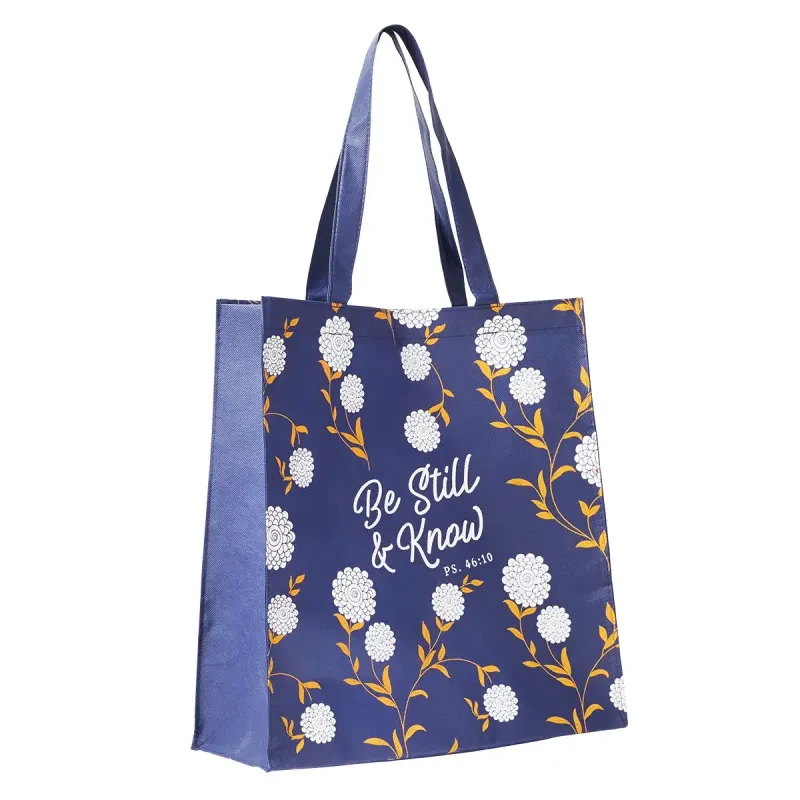 Be Still &amp; Know Large Reusable Shopping Tote