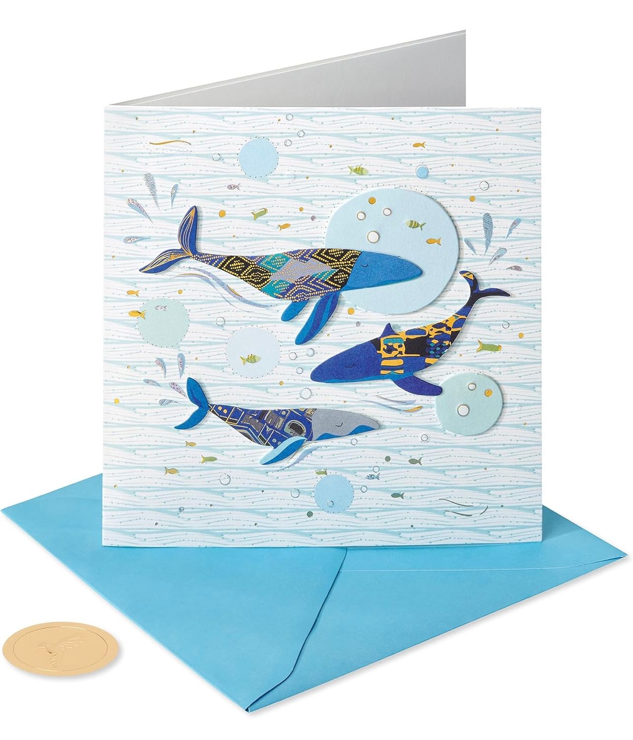Papyrus Whales - All Occasion Blank Card