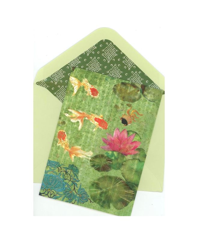 Papyrus Koi Fish - All Occasion Blank Card