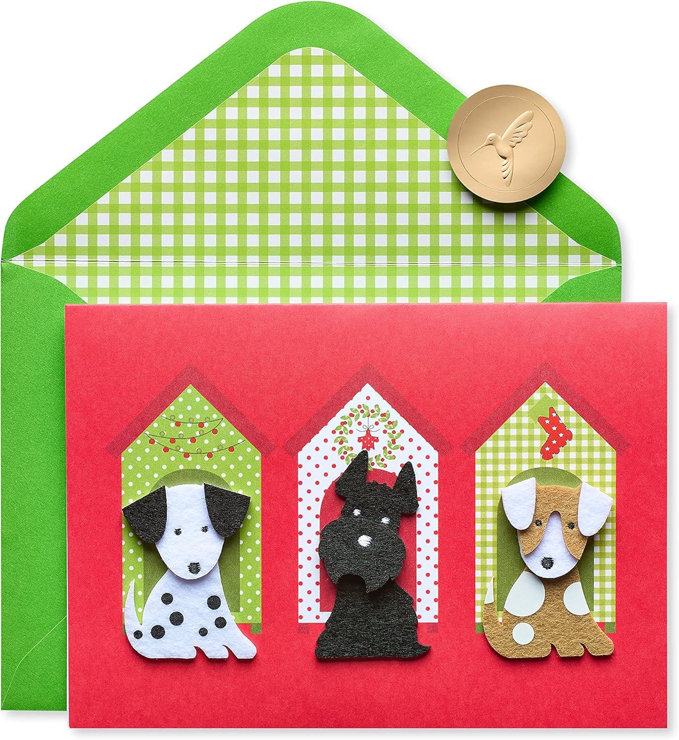 Papyrus Dog Christmas Card - Warm &amp; Fuzzy
