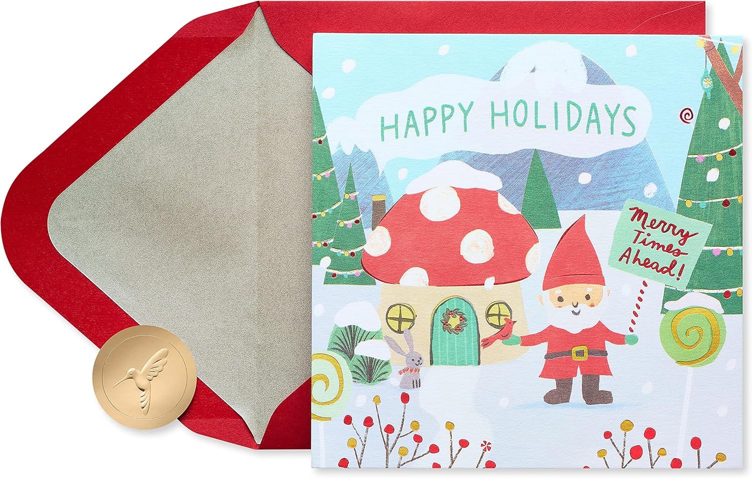 Papyrus  Christmas Card - Gnome Happy Holidays