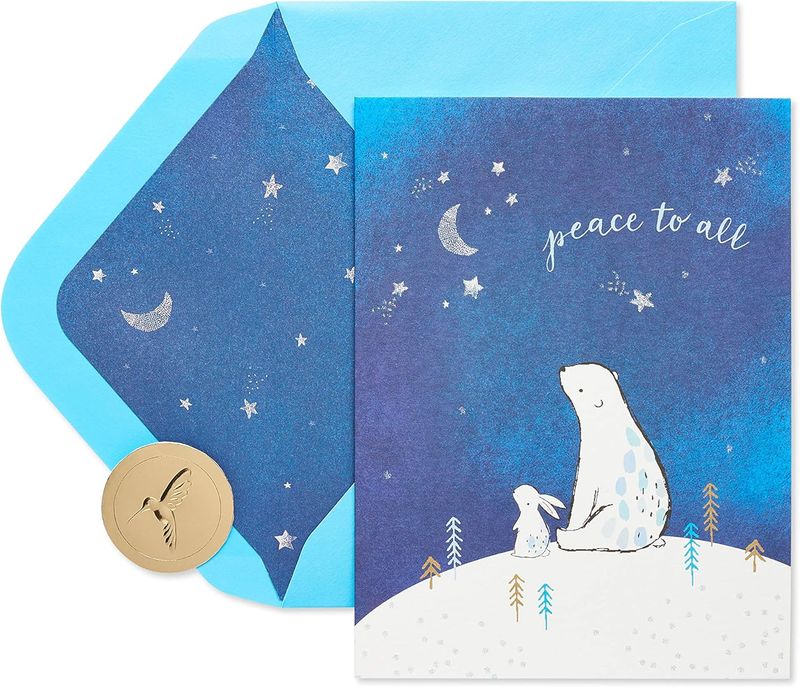 Papyrus  Christmas Card - Peace To All Christmas Card