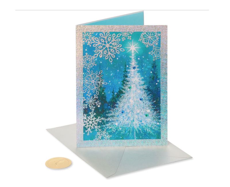 Papyrus Christmas Card - Tree Of Peace &amp; Joy