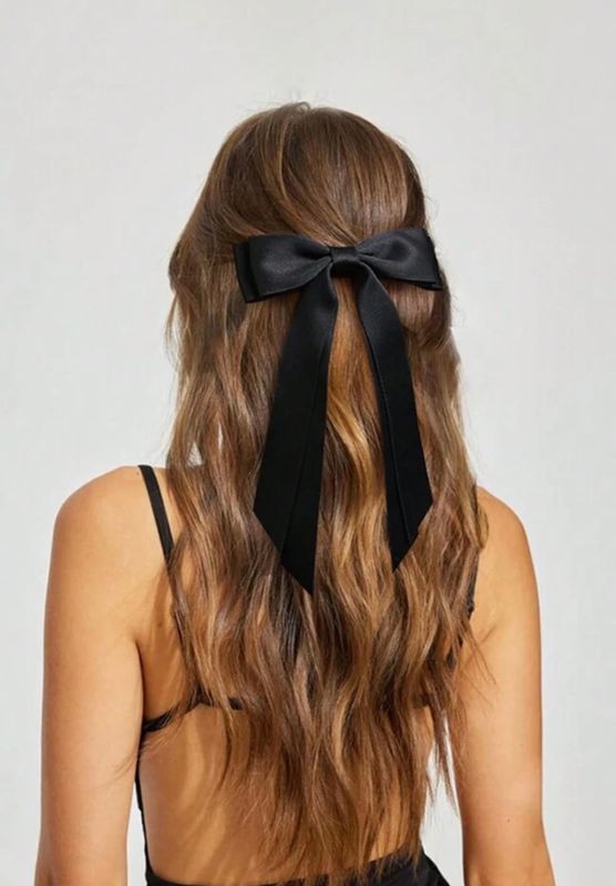 Silky Satin Hair Bow Hair Clip