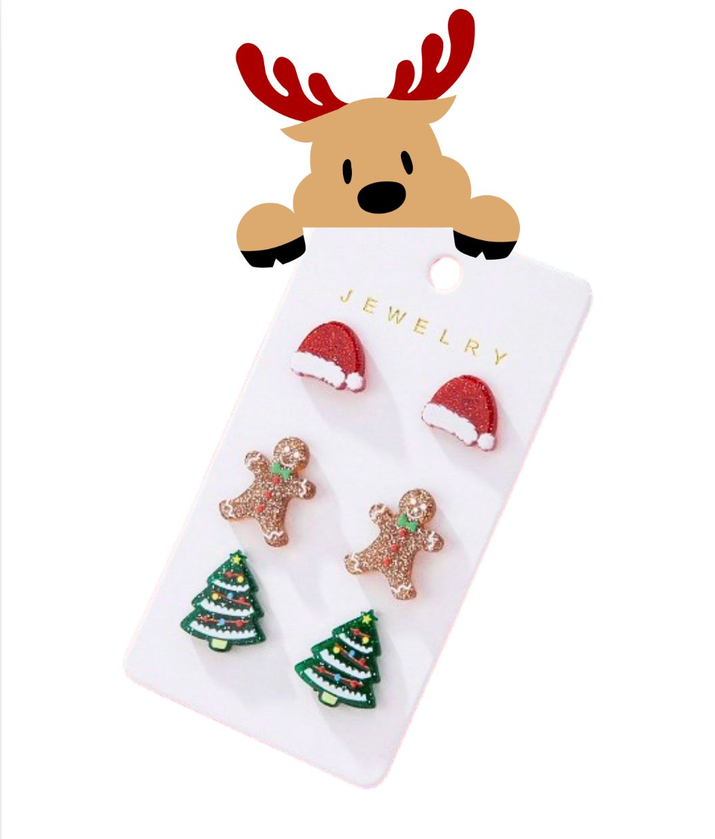 Christmas Trio Acrylic Earrings