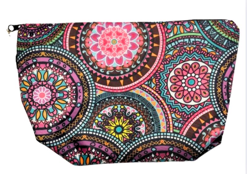 Mandala Boho Makeup Cosmetic Bag