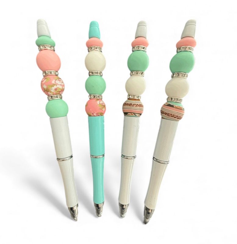 Pastel Rhinestone Beaded Pens