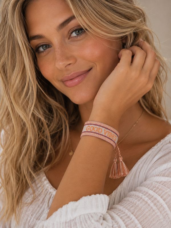 Good Vibes  Adjustable Bracelet
