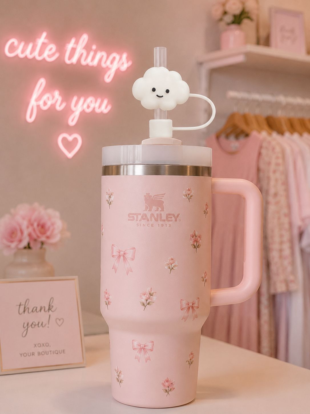 Cloud Straw Topper Cover