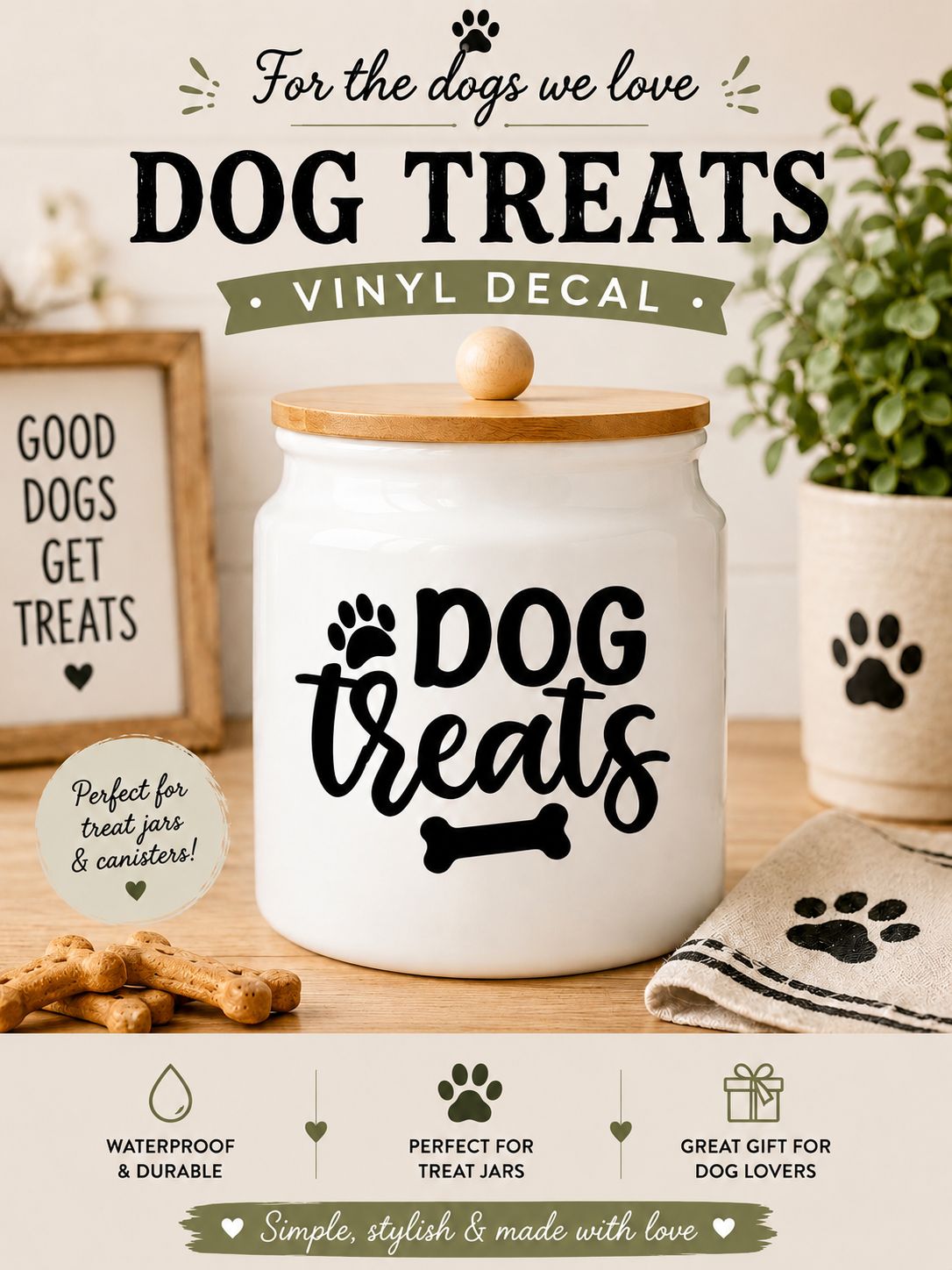 Dog Treats Vinyl Decal