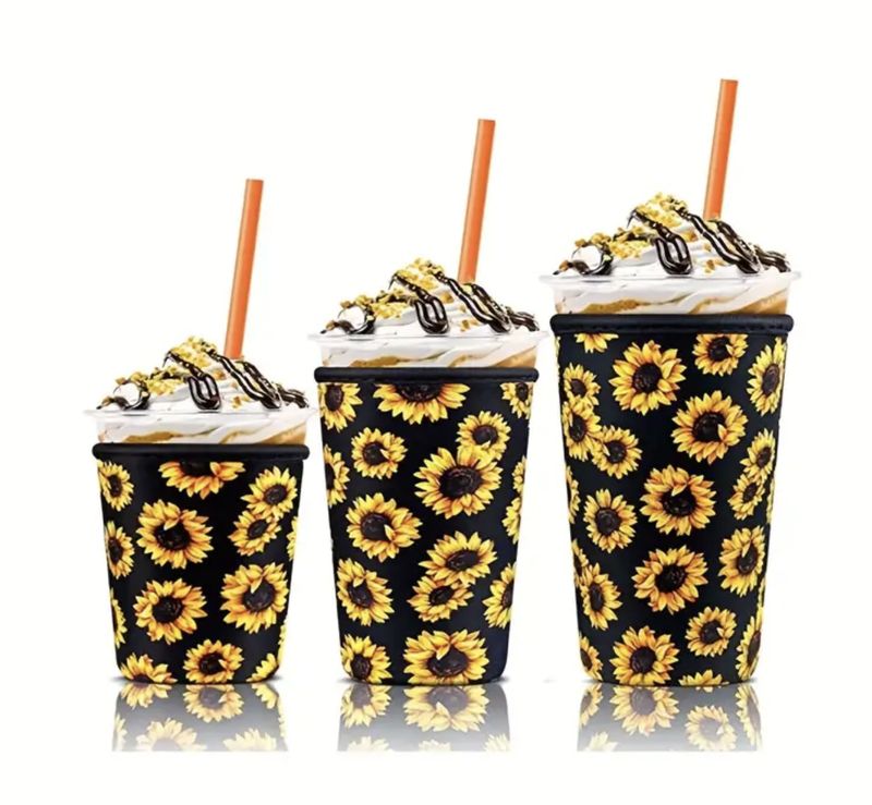 Sunflower Reusable Iced Coffee Sleeve