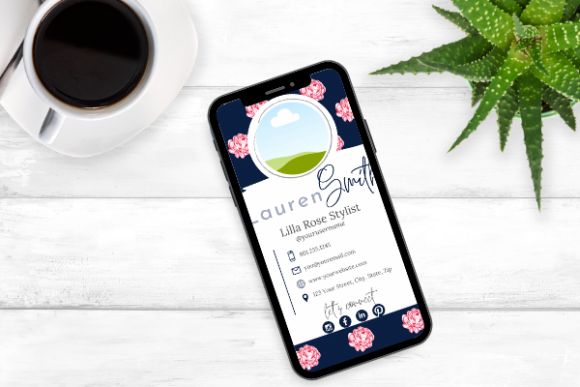 Customized Digital Business Card | Personalized Phone Business Card | Digital Contact Card | Small Business Branding | Mobile Business Card Design