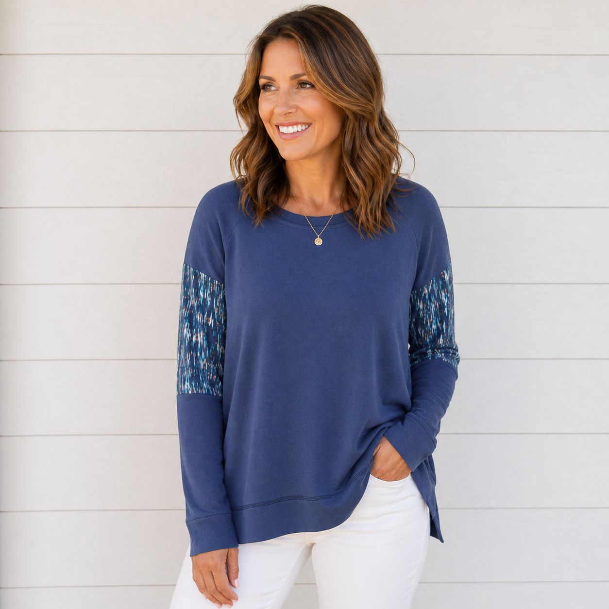Knit Lounge Raglan  Top