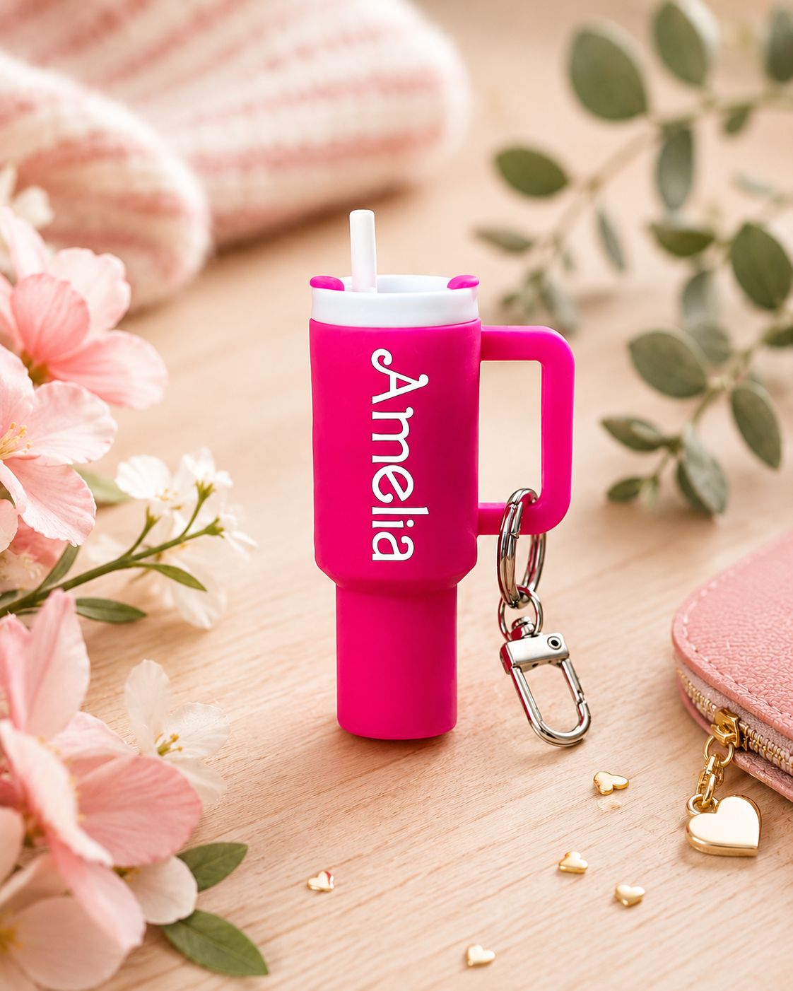 Custom Tumbler Chapstick Holder Keychain
