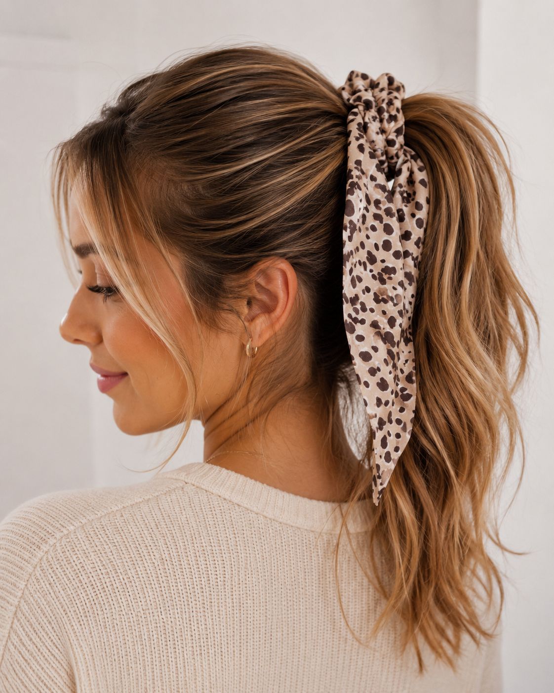 Printed Scrunchie Hair Scarf