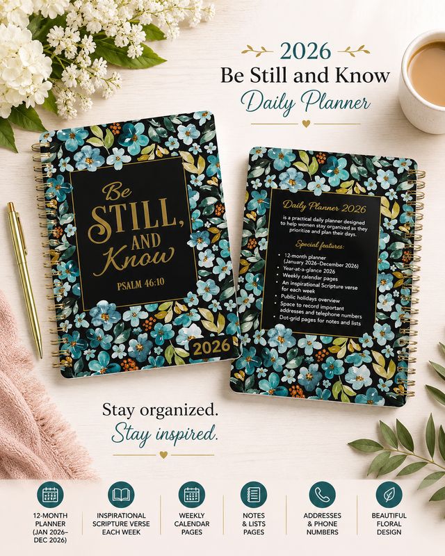 2026 Be Still and Know Daily Planner