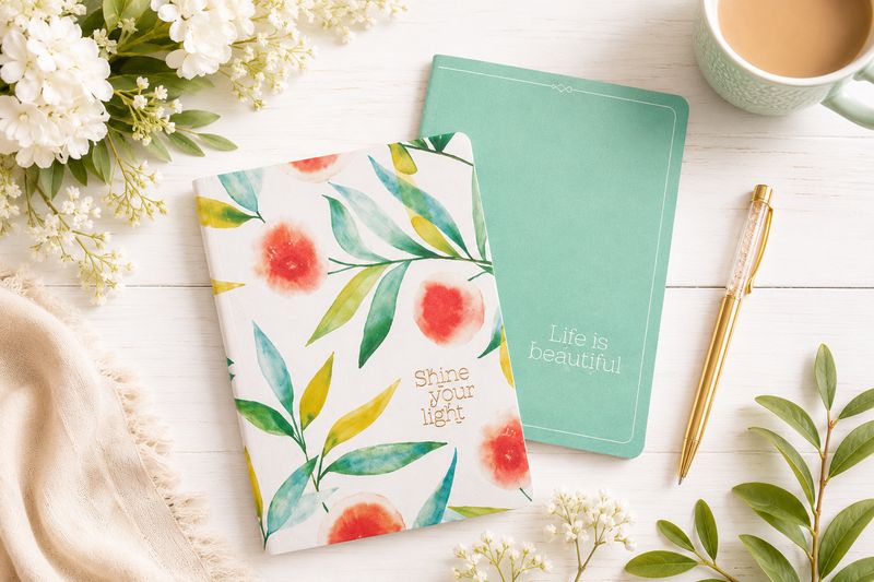 Notebook Set - 2pc Orange Blossoms